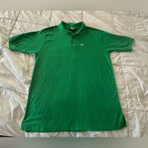 vintage Men's Michael Low Green XL Polo Shirt with Raccoon Logo